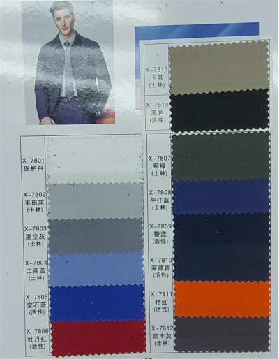 YL    全棉高密細斜     100%C    32*21    133*78    21    ≥190g/m     58″-59″ 45度照